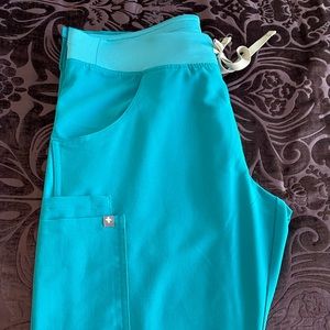 Figs KADE Teal Scrub Pant